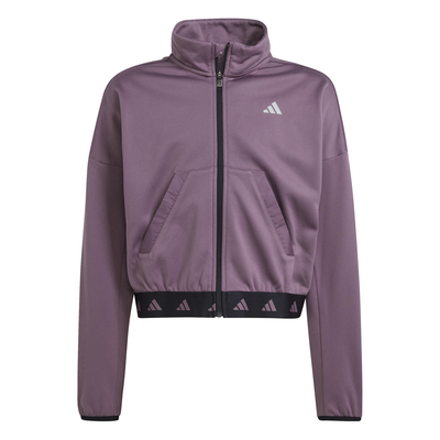 Adidas girls fleece full-zip jacket, Purple, medium