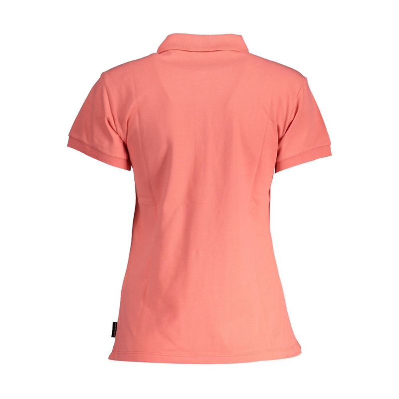Pink organic cotton women polo-null