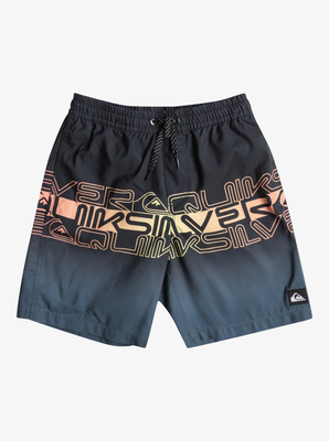 Quiksilver boy swimwear everyday wordblock vl youth 16 (eqbj, Kvj6-black, medium