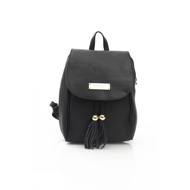 Black leather women bag-null