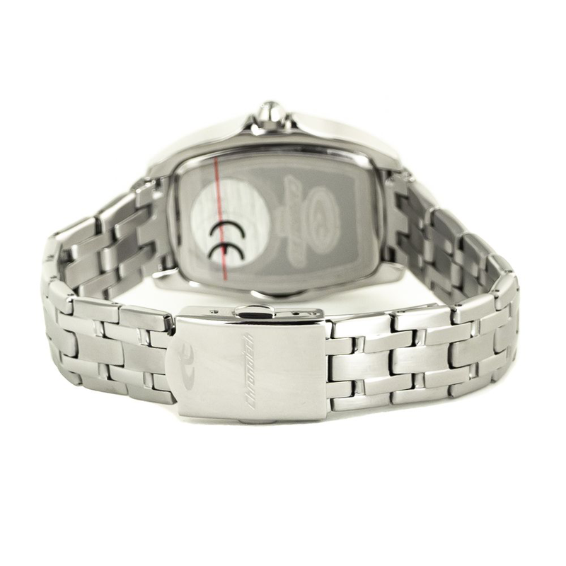 Silver stainless steel dress watch-null