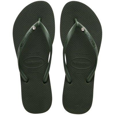 Havaianas slim crystal, Black, medium