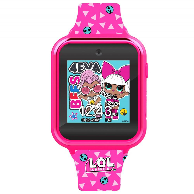 L.o.l surprise kids pink silicone strap touch screen smart watch-null