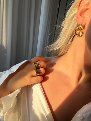 "bond" earrings, , medium