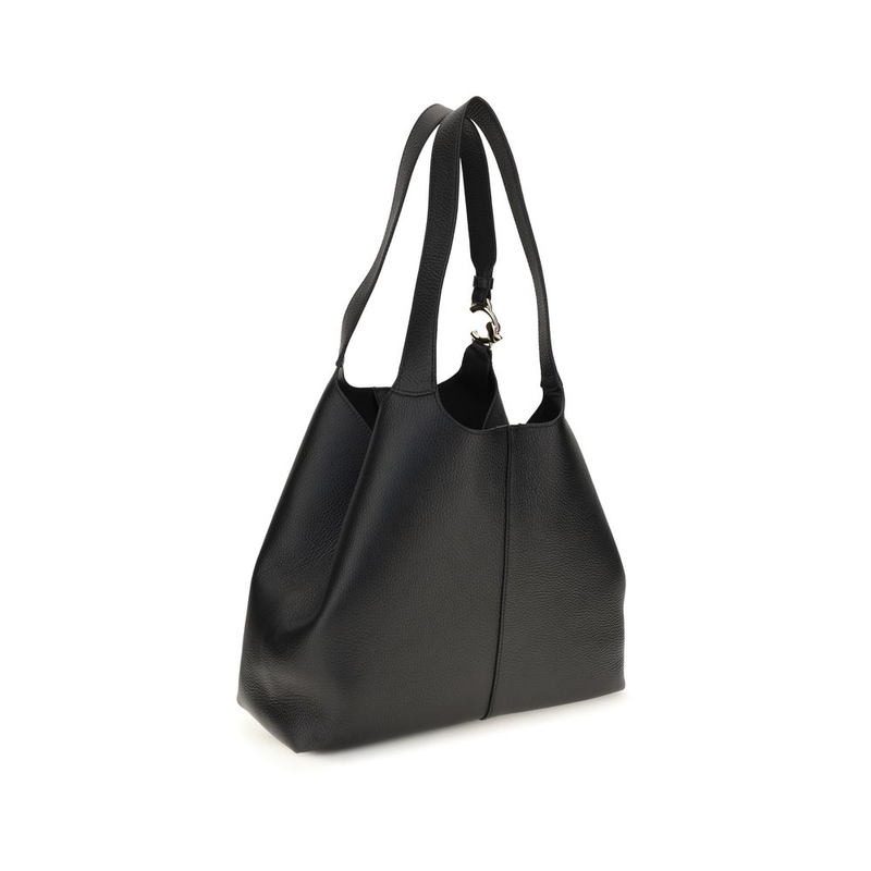 Black calf leather bos taurus shoulder bag-null