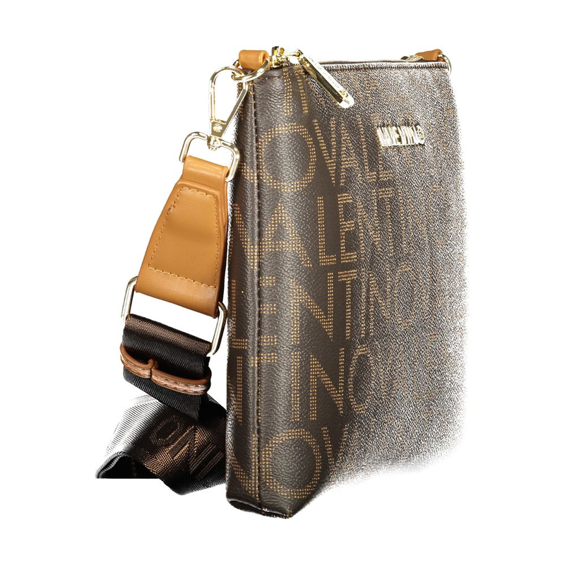 Brown polyurethane women's bag-null