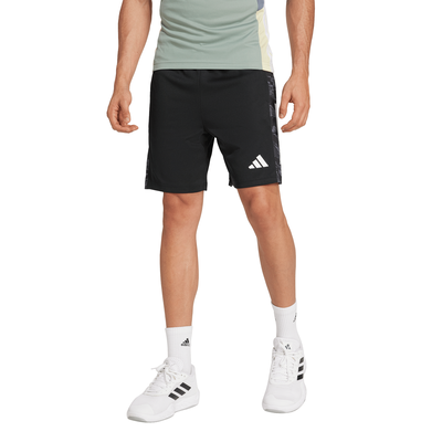 Adidas men's train essentials camo 3-stripes shorts, Black/black, medium
