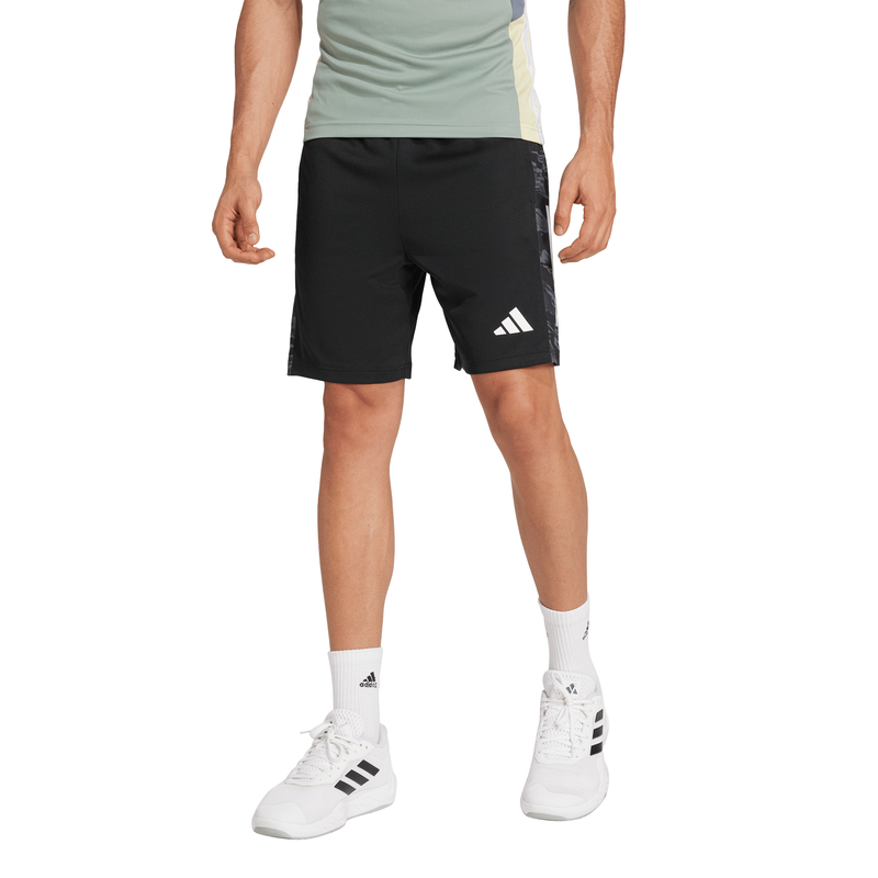 Adidas men's train essentials camo 3-stripes shorts-null