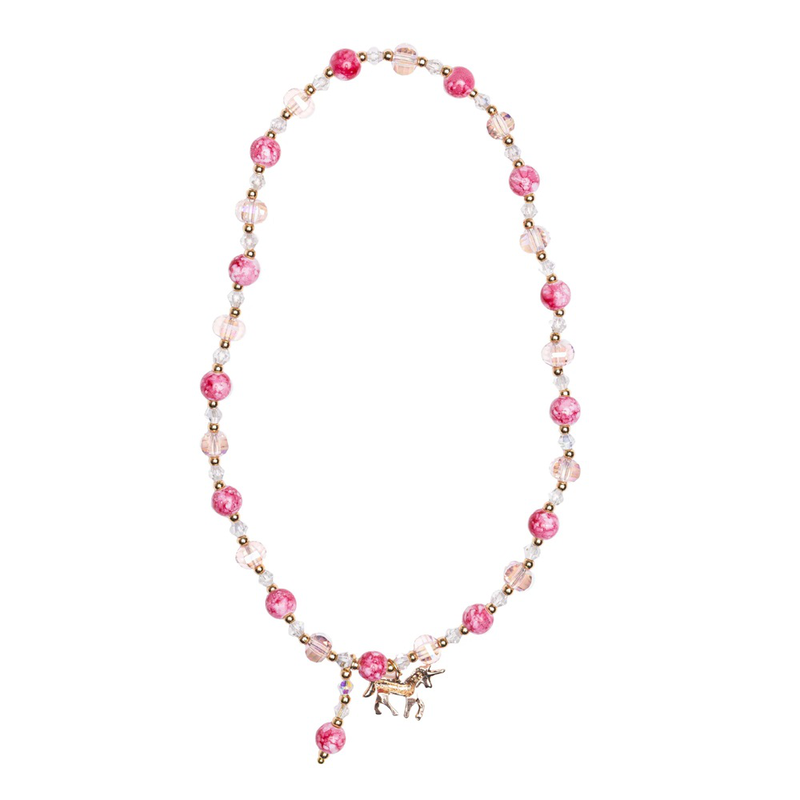 Great pretenders boutique pink crystal necklace assorted image number null