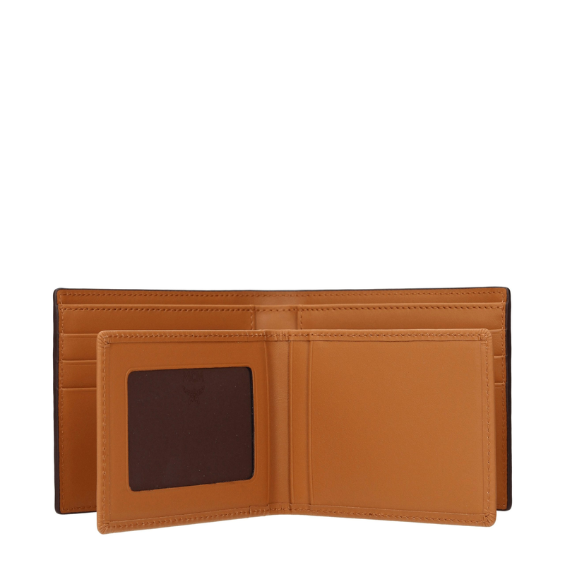 Brown fabric wallet-null