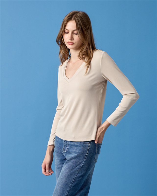 Product image: Cupro blouse v neck-null