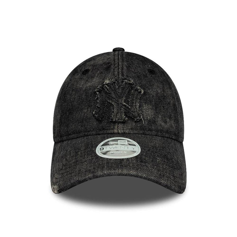 New era wmns stone denim 9twenty new york yankees adjustable cap-null