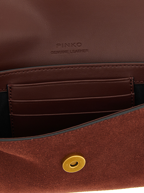 Bordeaux cowhide shoulder bag-null