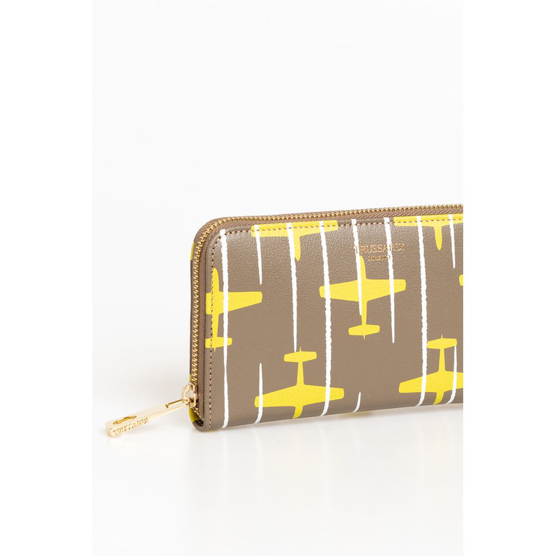 Beige leather women wallet-null