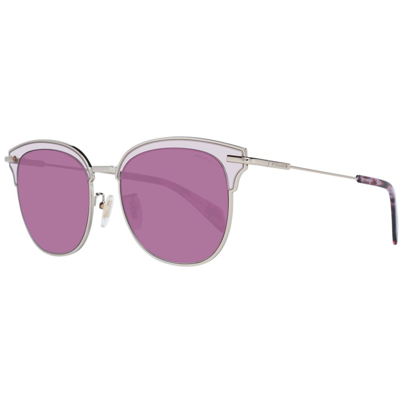 Burgundy metal & plastic sunglasses-null