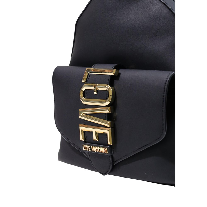 Black polyethylene backpack-null