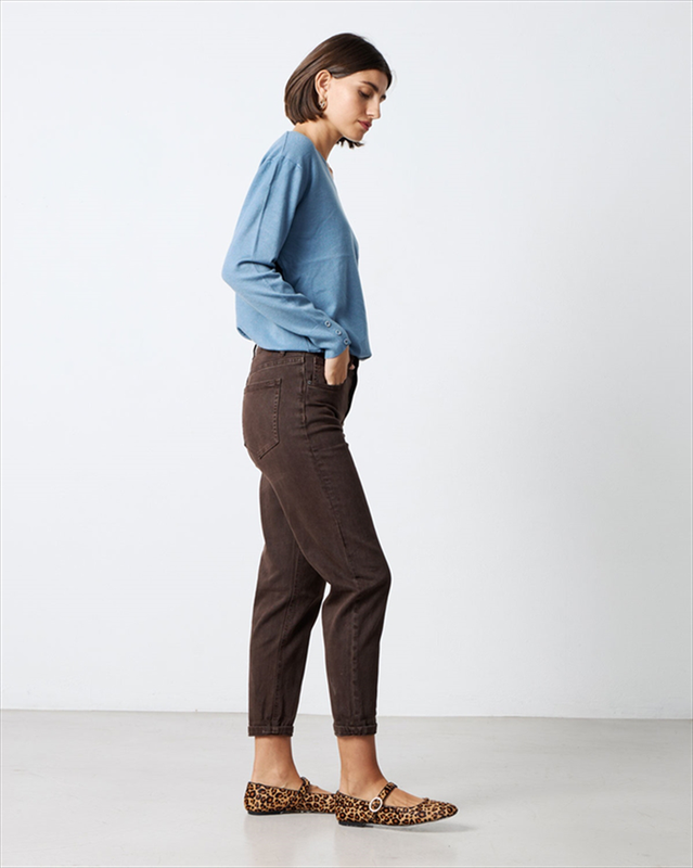 Trouser cotton mom fit-null