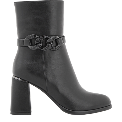 Seven γυναικείο μποτάκι, Black, medium