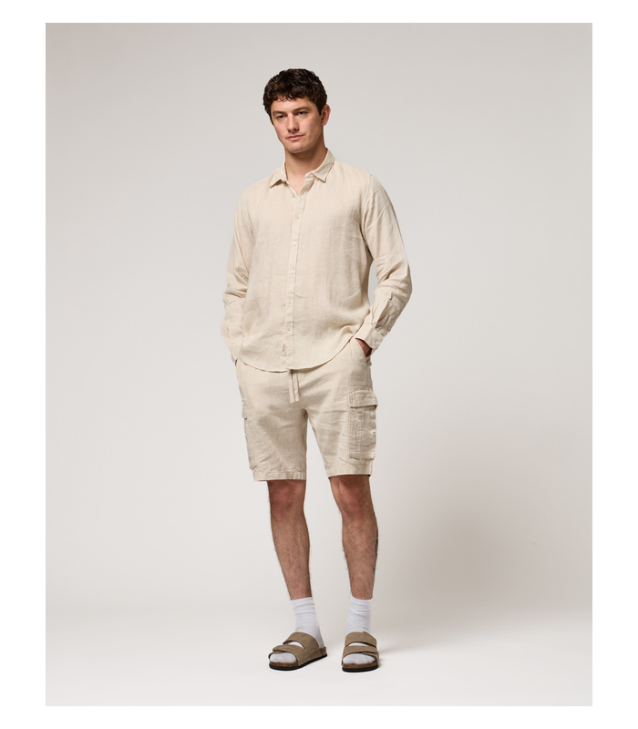 Gianni lupo linen shirt collar-null