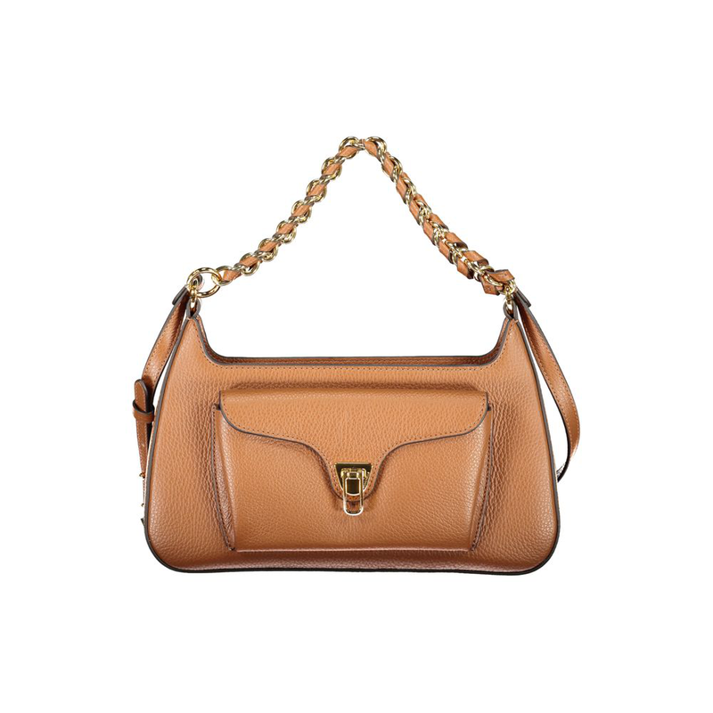 Marrone leather women handbag-null
