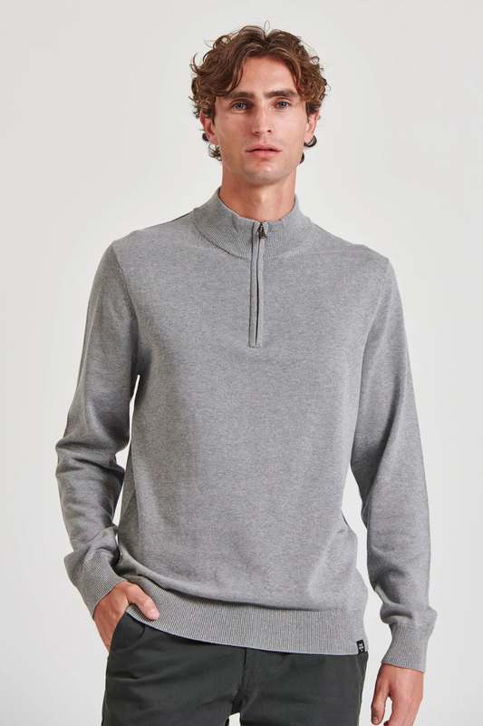Funkybuddha knitwear halfzip image number null