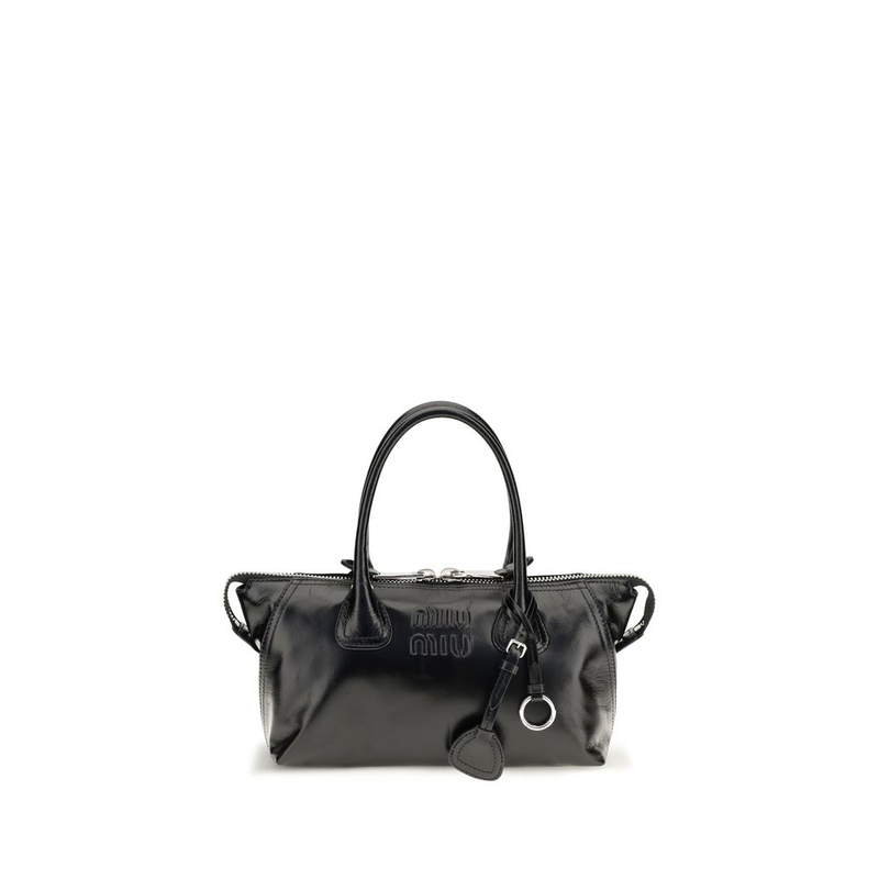 Black calf leather bos taurus handbag-null