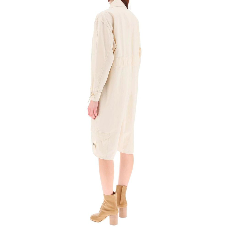 White cotton jumpsuit-null