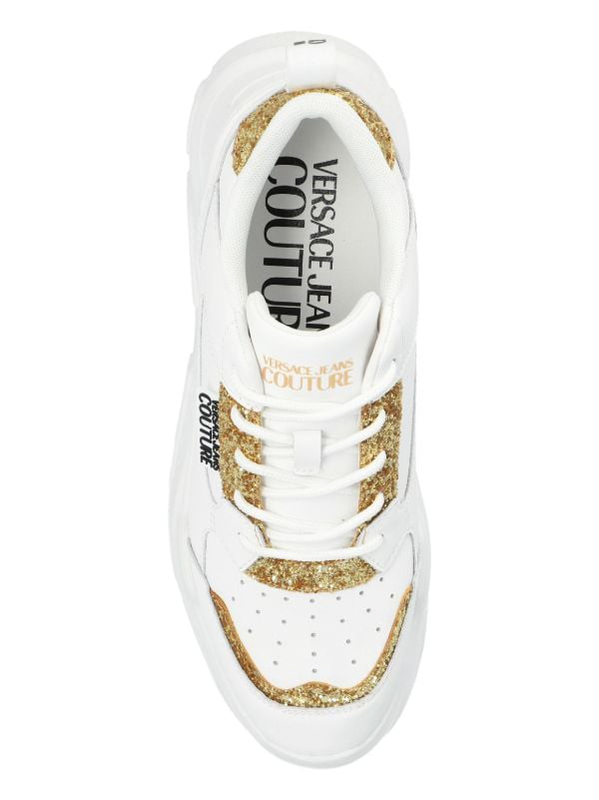 Versace jeans glitter sneakers - white-null