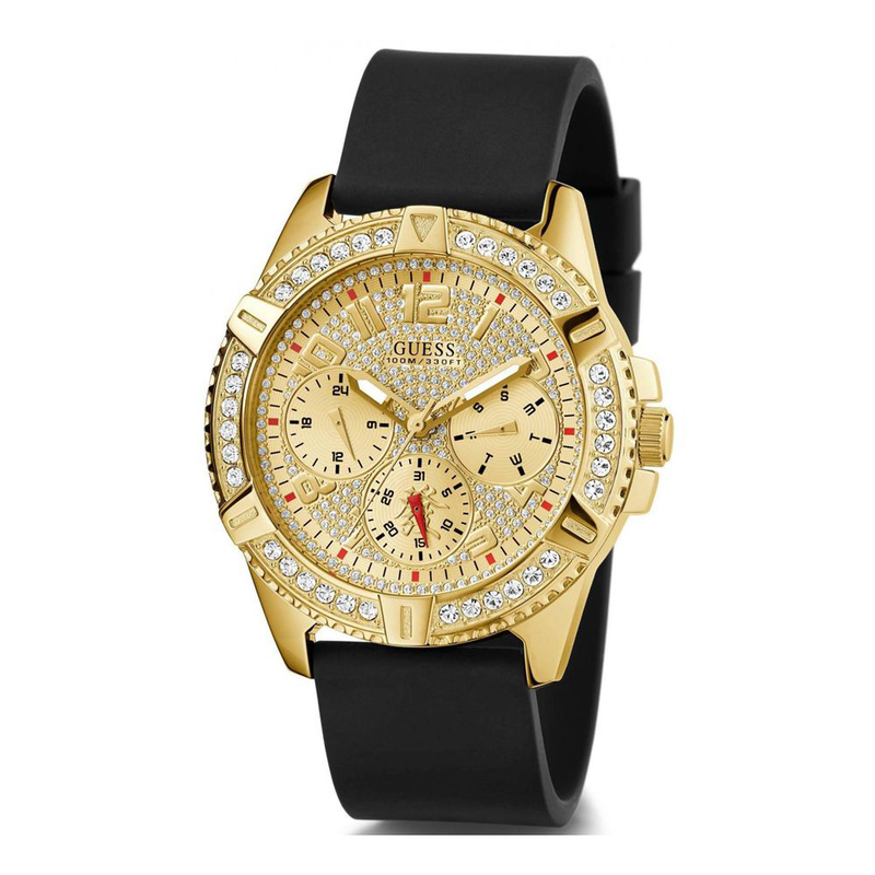 Black synthetic bracelet watch-null