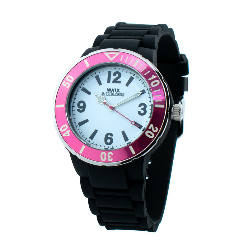 Black rubber sport watch-null