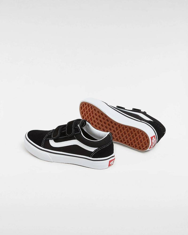 Kids old skool logo check shoes-null