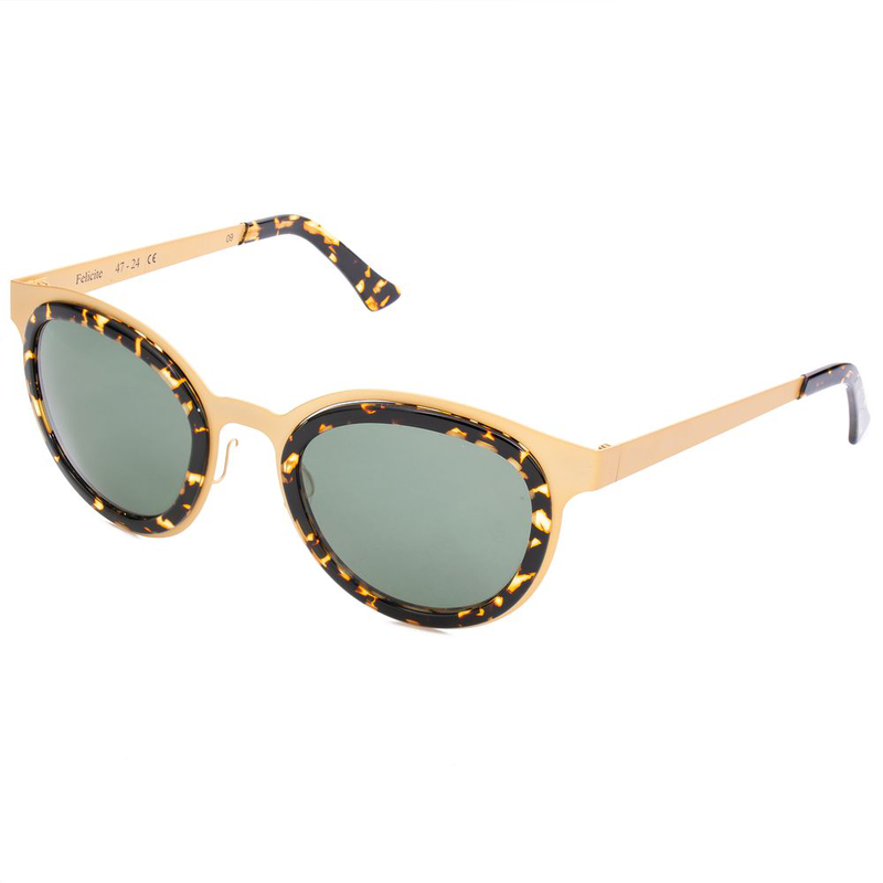 Gold stainless steel sunglasses-null