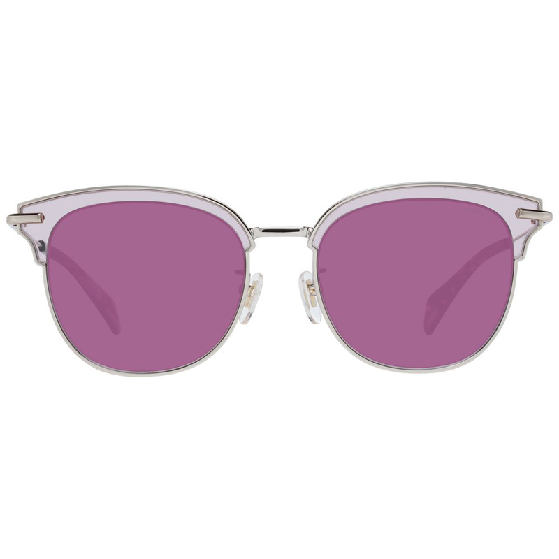 Burgundy metal & plastic sunglasses-null