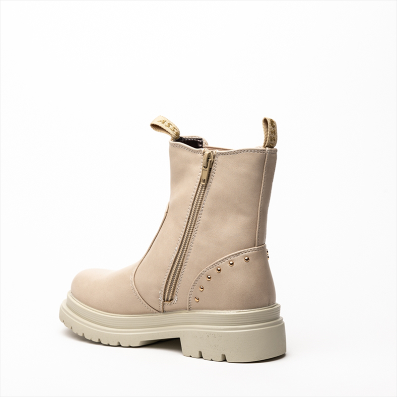 Asso embellished chelseas boots in beige-null