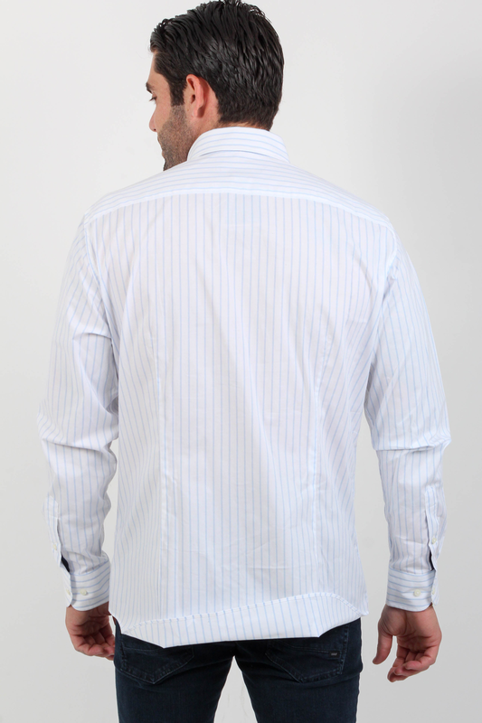 Stretch pencil stripe sf shirt - tommy hilfiger-null