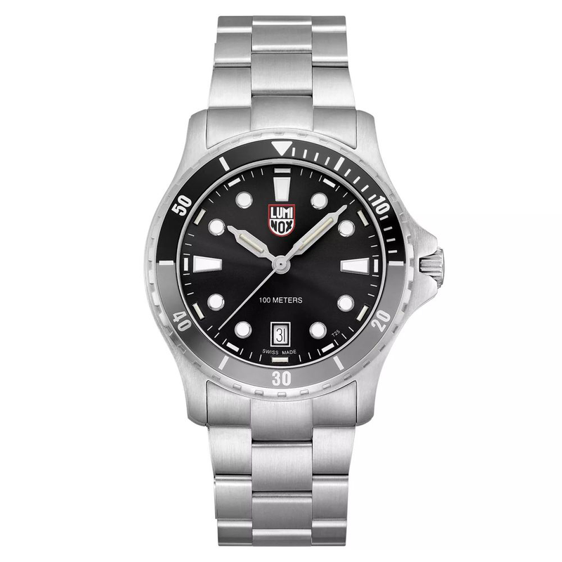Gray stainless steel sport watch-null