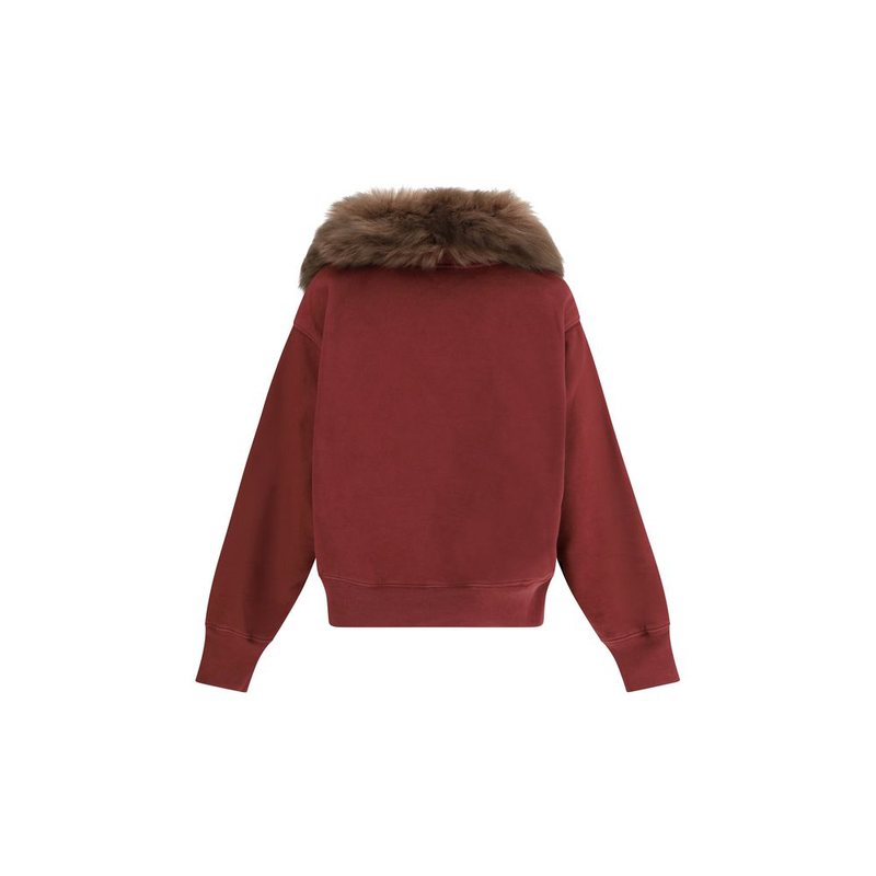 Bordeaux cotton sweatshirt-null