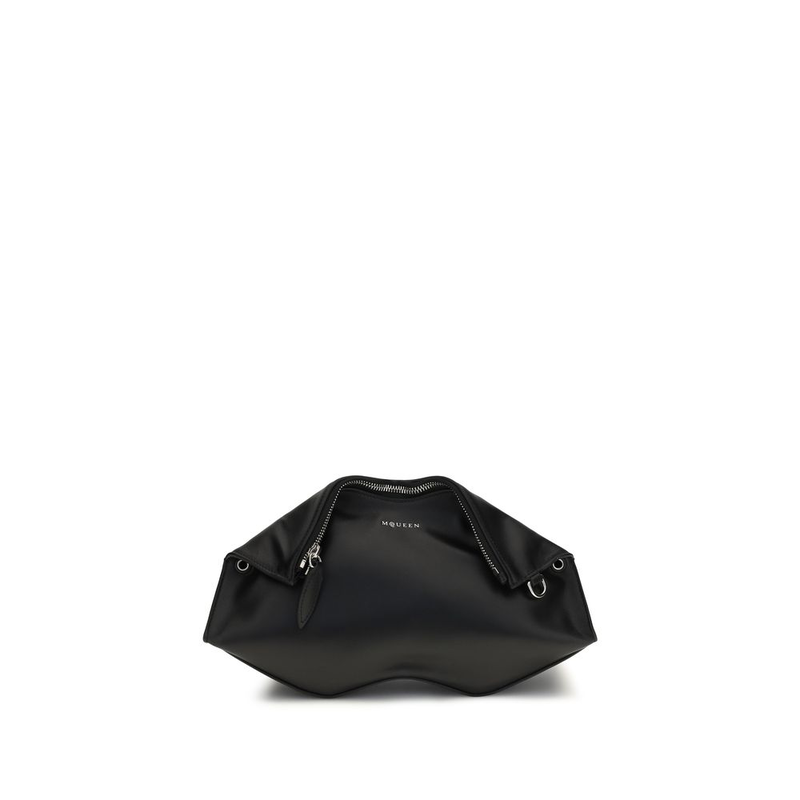 Black calf leather bos taurus clutch bag-null