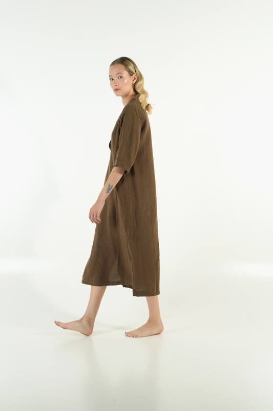 Jasmine linen dress image number null
