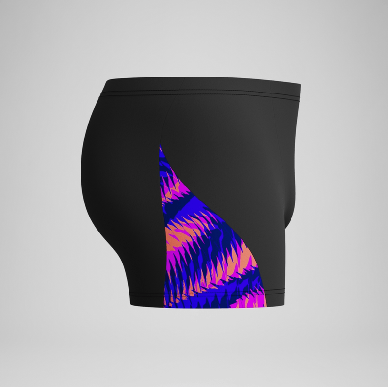Speedo men's allover digital v-cut aquashort image number null
