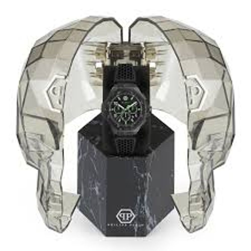 Black synthetic sport watch-null