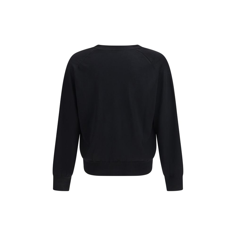 Black merino wool cardigan-null