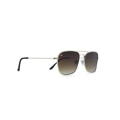 OJO everyday gold frame and temples 55-14 with reverse angle brown lenses rx, , medium