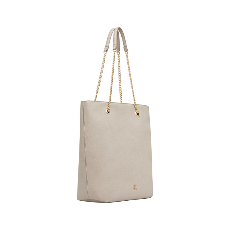 Beige polyethylene handbag-null