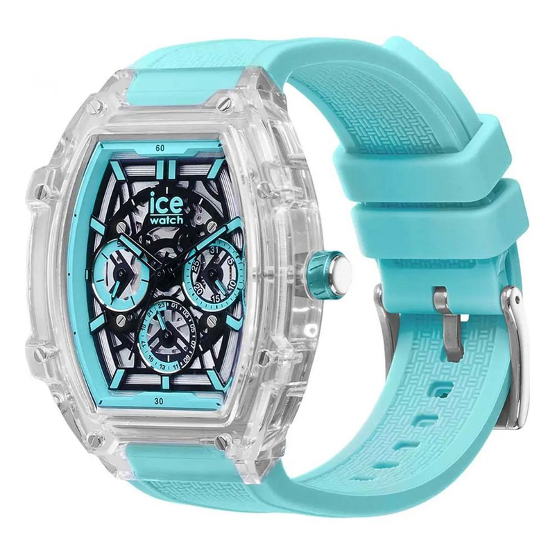 Blue synthetic sport watch-null