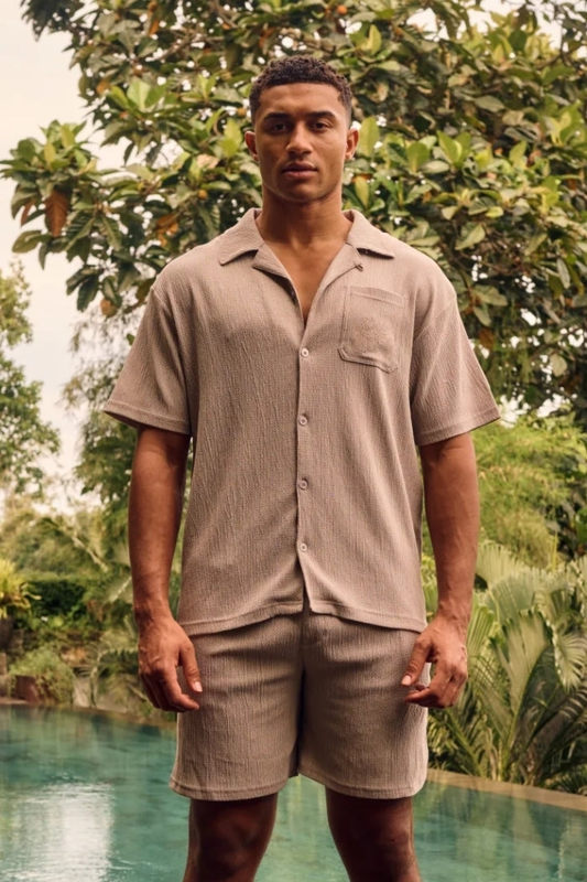 Seersucker shirt-null