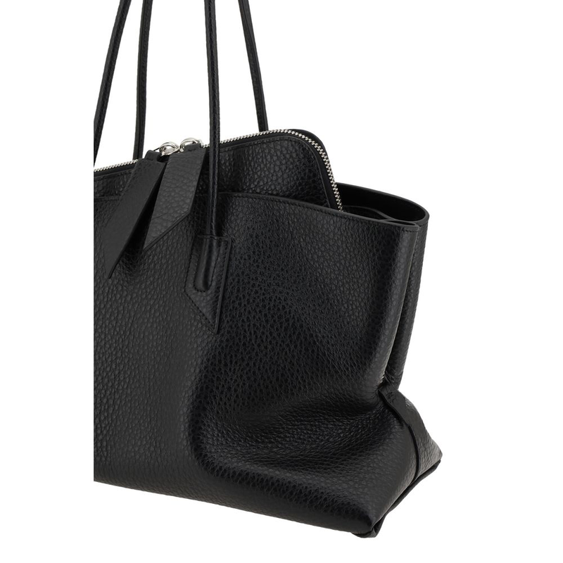 Black calf leather bos taurus shoulder bag-null