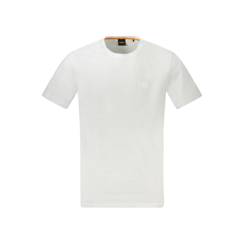 White cotton men t-shirt-null
