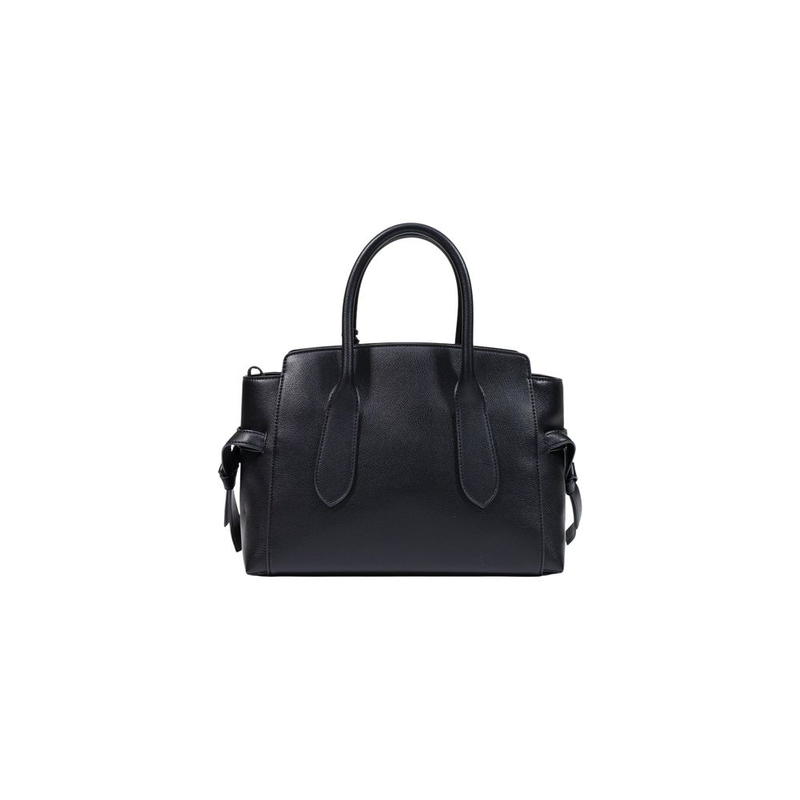 Black polyethylene handbag-null