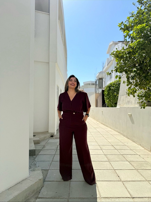 Jumpsuit crepe cross front-null